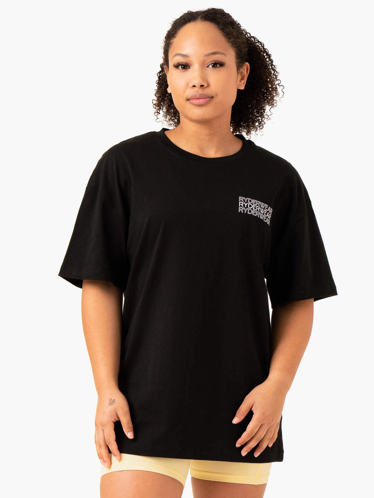 Oversized T-Shirt - Black - Ryderwear