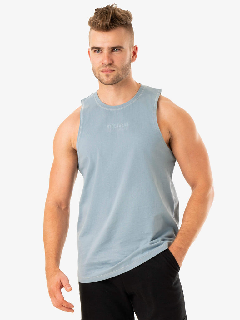 Limitless Baller Tank - Ice Blue - Ryderwear Wholesale (AU)