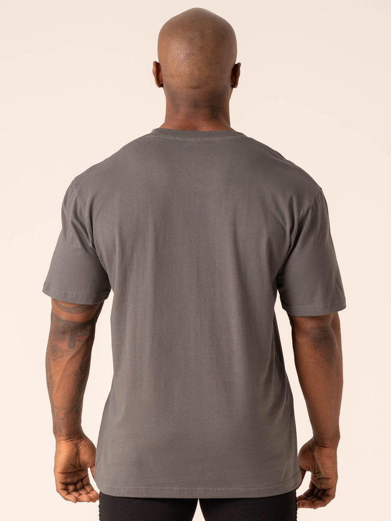 Grit Oversized T-Shirt - Charcoal - Ryderwear Wholesale (AU)