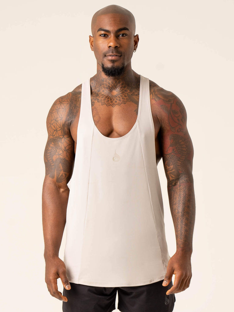 Dynamic Stringer T-Back - Stone - Ryderwear Wholesale (AU)