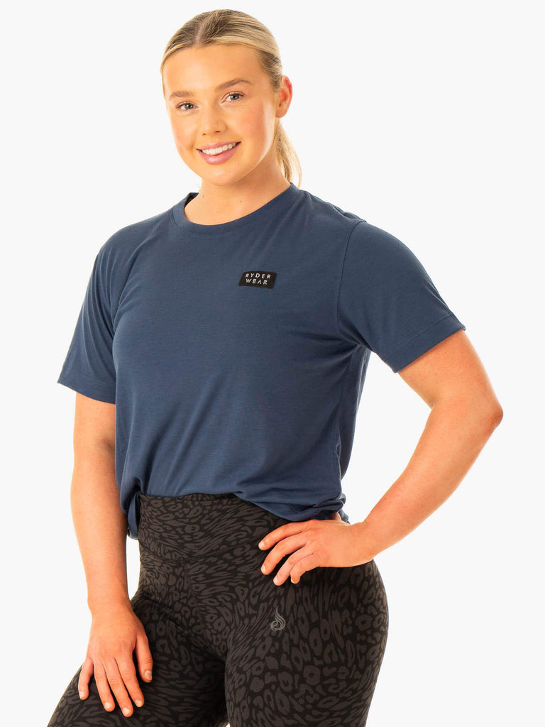 Rotation T-Shirt - Navy - Ryderwear Wholesale (AU)
